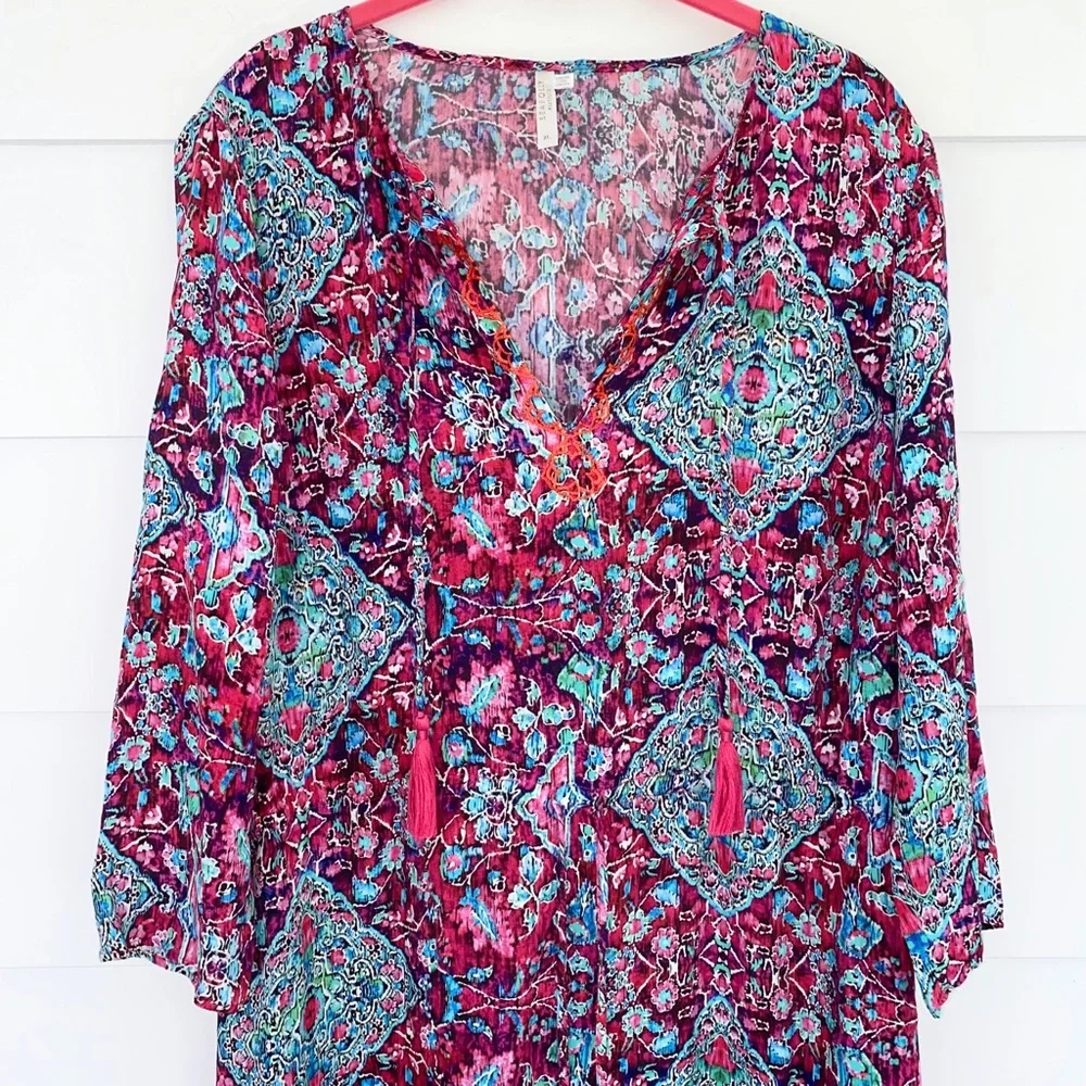 Seafolly Tapestry Long Line Casablanca Kaftan XL